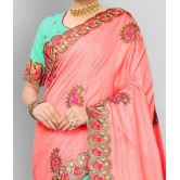 ofline selection - Multicolor Silk Blend Saree With Blouse Piece (Pack of 1)