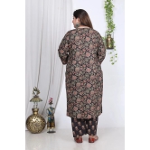 Swasti Cotton Printed Straight Womens Kurti - Black ( Pack of 1 ) - None