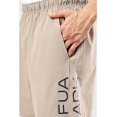 Fuaark Beige Polyester Lycra Mens Gym Shorts ( Pack of 1 ) - None