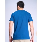 Mens 100% Cotton Petrol Blue Half Sleeves Expert Tee - ET3