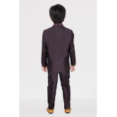 DKGF Fashion - Wine Polyester Boys Suit ( Pack of 1 ) - None