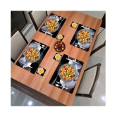 Revexo Set of 6 PVC Table Mats & Coasters - Multi