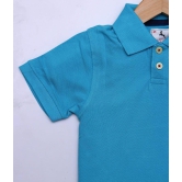 Boys Navy Solid Polo T-Shirt