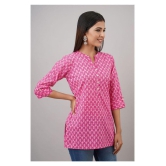 FabbibaPrints Cotton Tunics - Pink Single - 2XL