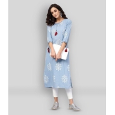 Yash Gallery - Multicolor Cotton Womens Straight Kurti - XL