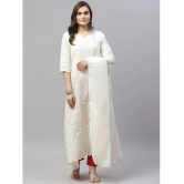 miravan - White Cotton Womens Anarkali Kurti ( Pack of 1 ) - None