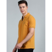 Lux Cozi - Mustard Cotton Regular Fit Mens Polo T Shirt ( Pack of 1 ) - None