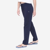 Vami Plain Cotton Rich Relax Lower For  Women - Navy XL