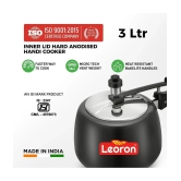 LEORON HANDI 3 L Hard Anodized InnerLid Pressure Cooker With Induction Base