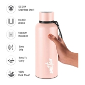 Milton Aura 750 Thermosteel Bottle, 750 ml, Beige | 24 Hours Hot and Cold | Easy to Carry | Rust Proof | Leak Proof | Tea | Coffee | Office| Gym | Home | Kitchen | Hiking | Trekking | Travel