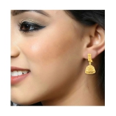 Vighnaharta - Golden Jhumki Earrings ( Pack of 1 ) - Golden