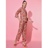 Addyvero Orange Printed Pant Top Set - None