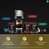 Tata Coffee Gold Coffee Capsules, Intensity- 7 | Tasting notes: Fruity & Floral | 100% Arabica Coffee | Nespresso Compatible Coffee Pods, 10 Aluminium Capsules, 55 g