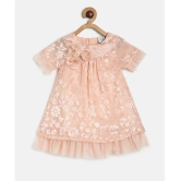 MINI KLUB Beige Cotton Baby Girl Dress ( Pack of 1 ) - None