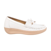 Shoetopia - White Women''s Loafers - None