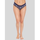 ILRASO - Navy Blue Cotton Printed Women's Briefs ( Pack of 1 ) - None