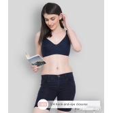 Clovia Cotton Everyday Bra - Blue Single - 34B