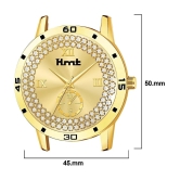 THMT Gold Stainless Steel Analog Mens Watch