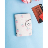 Multi Card Holder, Wallet, Printed, Pink, PU Leather