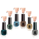 BANETION|JADE-36|Quick Drying | No Harmful Chemicals | No Chip Formula | Glossy Finish | Long Lasting | Smooth Application| High Shine Nail Polish For Women Pack of 6 (9ML)