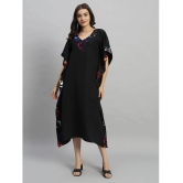 Curvydrobe Crepe Black Beach Dresses - - None