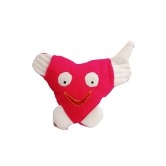 Plush Heart-Shaped Pillow with Wings