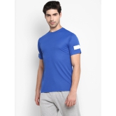 MENS POL SLV PT TEE-M / Blue