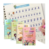 Sank Magic Practice Copybook (4 Books +10 Refills + 1Grip +1 Pen) - magic book, magic practice book, sank magic practice book, magic practice copybook, sank magic practice copybook, magic bo