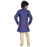 Ahhaaaa Kids Ethnic Wear Sherwani and Breaches Set For Boys - None