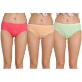 Eves Beauty Women Hipster Multicolor Panty-l / Multi / Pure Cotton