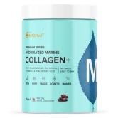 MyFitFuel Hydrolyzed Marine Collagen with Hyaluronic Acid, Biotin, Zinc & Vitamin C. 400g, Chocolate