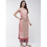 Pannkh - Pink Viscose Womens Straight Kurti ( Pack of 1 ) - None