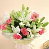 Mixed Lilies and Carnations Bouquet