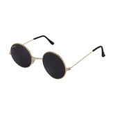 Creature - Gold Round Sunglasses ( Pack of 1 ) - Medium