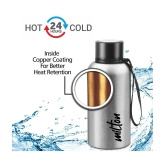 Milton Aura 500 Thermosteel Bottle, 520 ml, Silver | 24 Hours Hot and Cold | Easy to Carry | Rust Proof | Leak Proof | Tea | Coffee | Office| Gym | Home | Kitchen | Hiking | Trekking | Trave