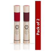 COLORS QUEEN 2 In 1 Matte Lip Gloss and Lipstick (Combo of 2)