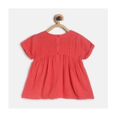 MINI KLUB - Red 100% Cotton Girls Top ( Pack of 1 ) - None