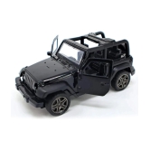 THRIFTKART-Thar Jeep Toy Car | Pull Back Action | Openroof Dual Tone Thar Jeep Car for Kids | Model World Die Cast Model Car | Hot Metal Car with Openable Doors | Gift for Kids Red & Black -