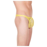 La Intimo Nylon Mens Thongs ( Yellow ) - S