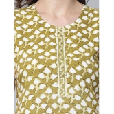 KIPEK Rayon Printed Straight Womens Kurti - Green ( Pack of 1 ) - None