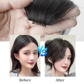 Hot Hairs Black Side Bangs Hair Extensions Clip on Hair Extensions for Women Hair Bangs Fringes Hair Extensions, 9.8 Inch, Pack of 2