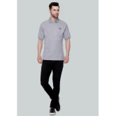 LEEBONEE - Grey Cotton Blend Regular Fit Men's Polo T Shirt ( Pack of 1 ) - None