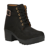 Commander - Black Womens Ankle Length Boots - None