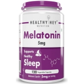 HEALTHYHEY NUTRITION Sleep Aid Melatonin, 120 vegetable capsules - 5mg Capsule 5 mg