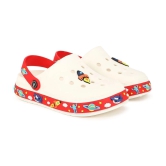 Aqualite Boys White & Red Clogs - None