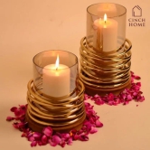 Amore Metallic Ring Candle Holder