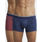 Jockey US63 Men Super Combed Cotton Elastane Printed Trunk - Assorted (Pack of 2 & Prints may vary) - None