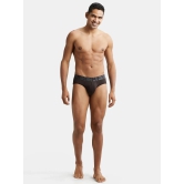 Jockey IC27 Men Tactel Microfiber Elastane Solid Brief with Moisture Move Properties - Brown - None