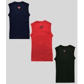 HAP Boys Multicolor Printed Vest | Tank top |Sleeveless Tshirt - Pack of 3  /Any Colour - None