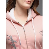 eWools.in Cotton Blend Women''s Hooded Sweatshirt ( Pink ) - None